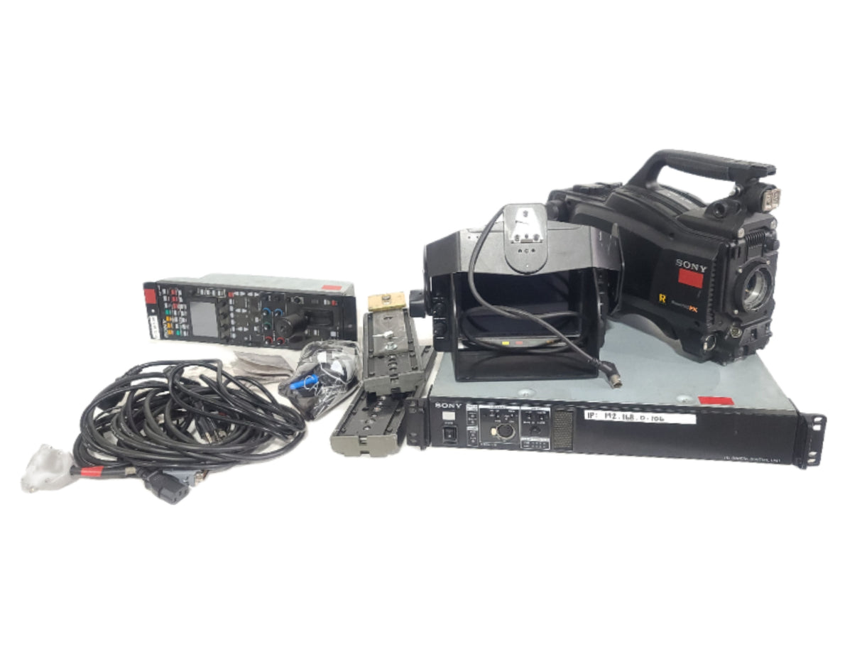 Sony HSC-100R HD/SD Digital Triax Broadcast Camera Chain (NO LENS) w/ Accessories in Wheeled Road Case