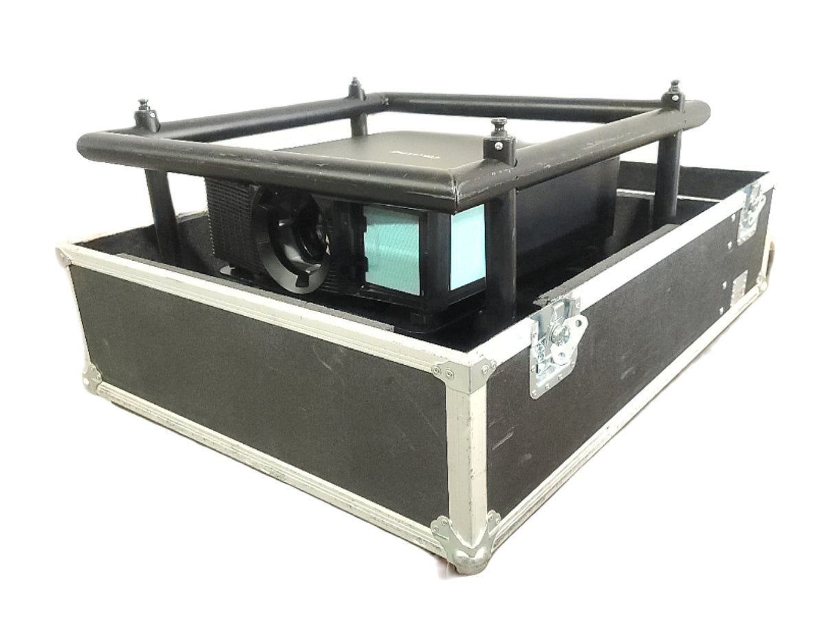 Christie D12HD-H (Lamp 1 729, Lamp 2 815 Hours) 10,000 Lumens HD 0.95" DLP x 1 1080P Large Venue Projector (NO LENS) In Wheeled Road Case