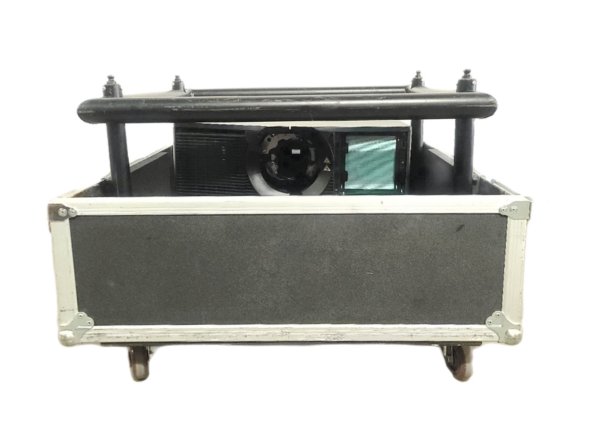 Christie D12HD-H (Lamp 1 729, Lamp 2 815 Hours) 10,000 Lumens HD 0.95" DLP x 1 1080P Large Venue Projector (NO LENS) In Wheeled Road Case