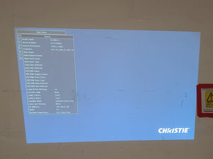 Christie D12HD-H ( [2] 1243 Lamp Hours) 10,000 Lumens HD 0.95" DLP x 1 1080P Large Venue Projector (NO LENS) In Wheeled Road Case