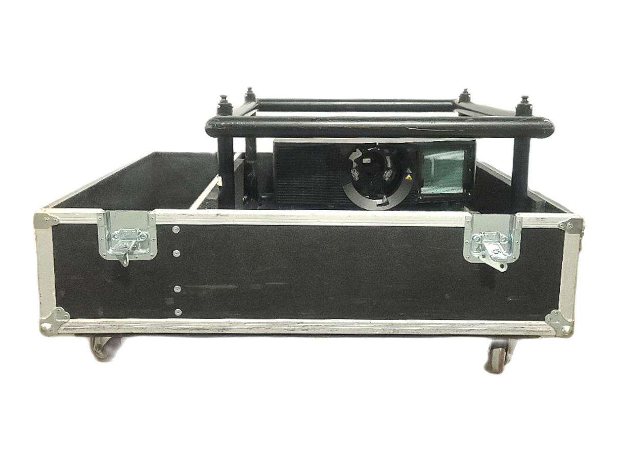Christie D12HD-H (1209 & 1220 Hours) 10,000 Lumens HD 0.95" DLP x 1 1080P Large Venue Projector (NO LENS) In Wheeled Road Case