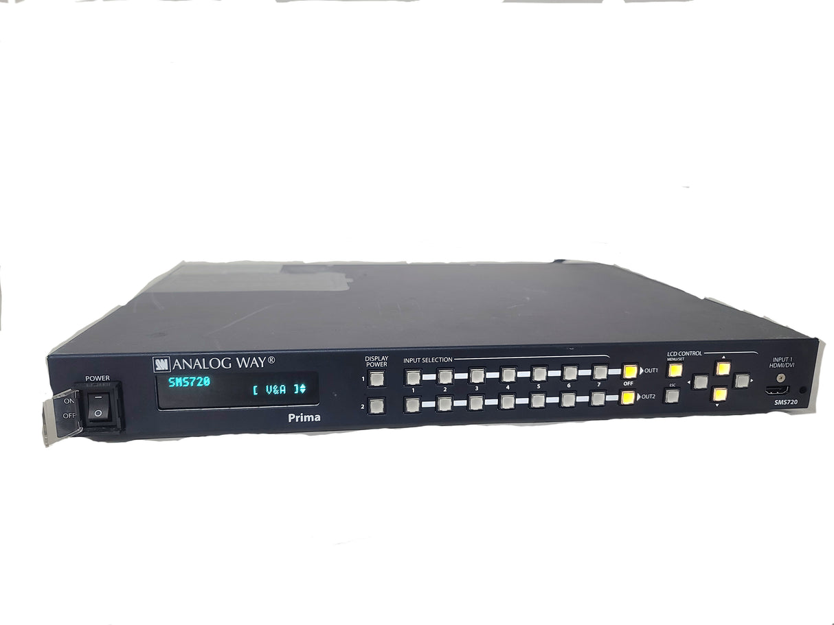 Analog Way Prima SMS720 Series 7x2 Seamless Matrix Video Switcher