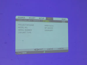 (2) NEC NP-M300W 3,000 Lumens WXGA 0.59" 3LCD Portable LCD Projector