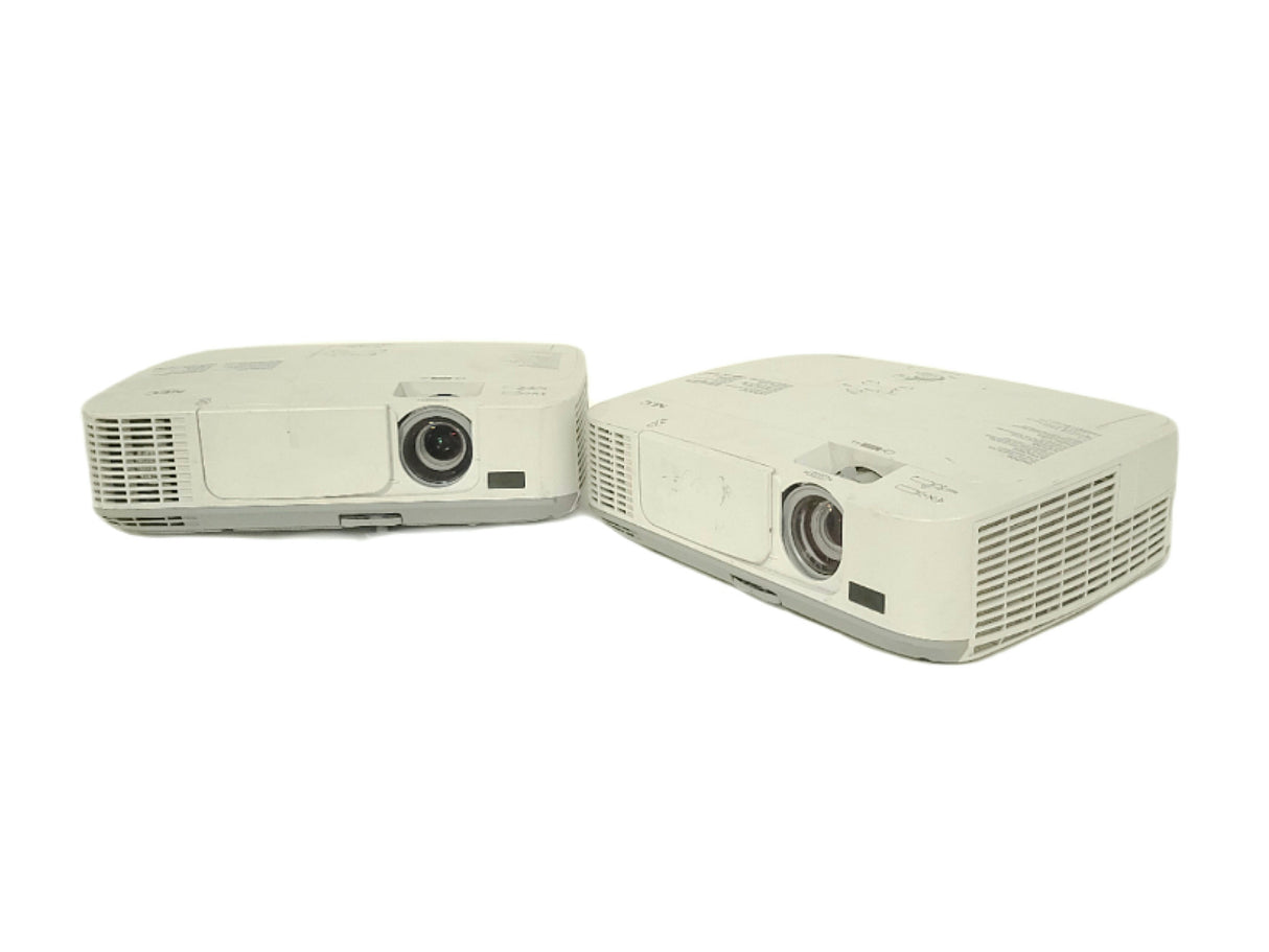 (2) NEC NP-M300W 3,000 Lumens WXGA 0.59" 3LCD Portable LCD Projector