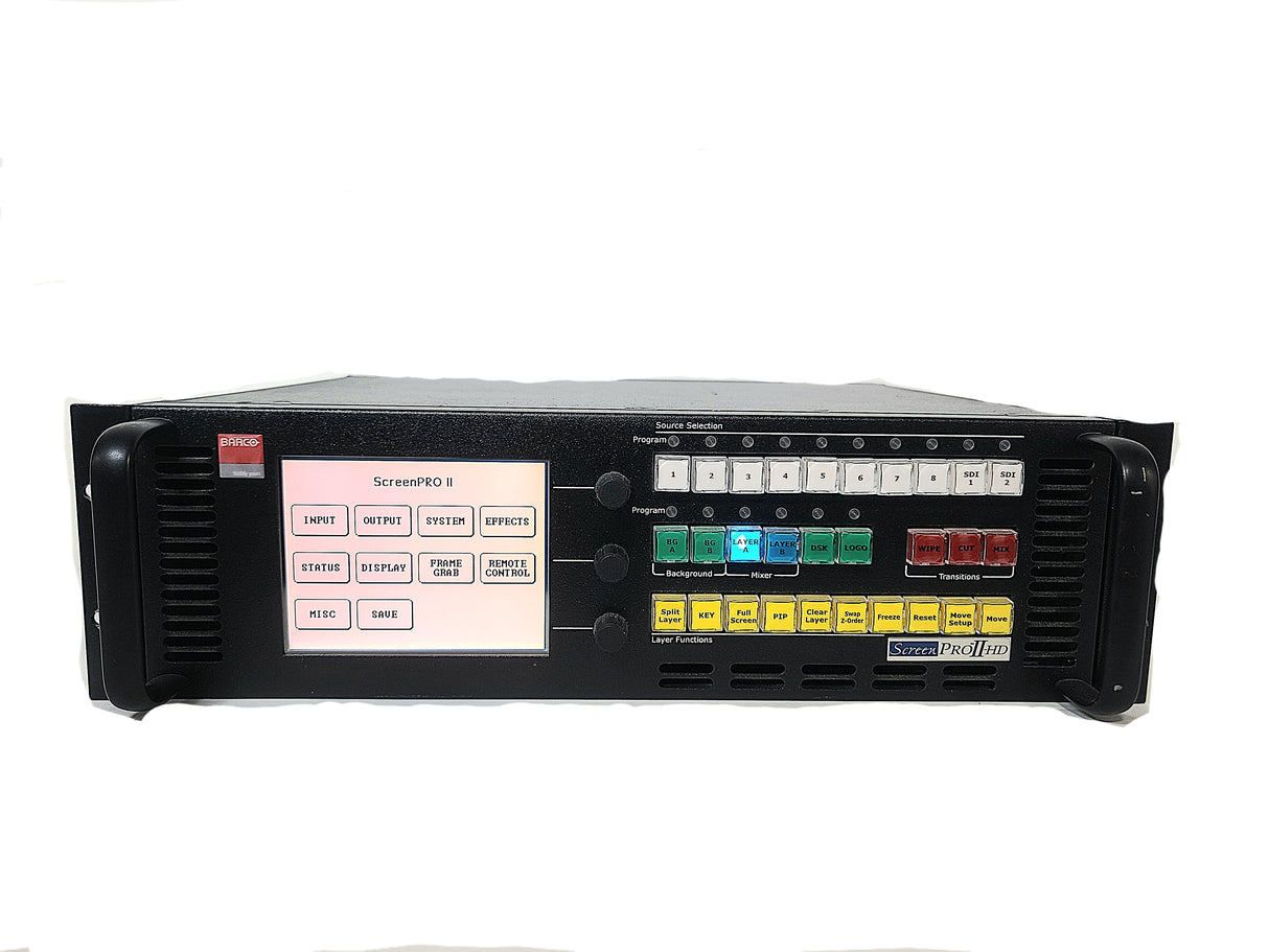 (3) Barco ScreenPRO-II R9860202 HD Video Switchers