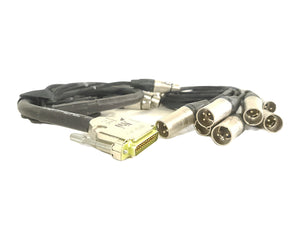 AJA FS2 Dual Channel Frame Synchronizer and Converter w/ 25 Pin To 8-Channel Female XLR-Input Breakout Cable, 25 Pin To 8-Channel Male XLR-Output Breakout Cable