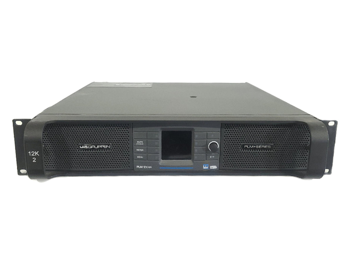 Lab Gruppen PLM 12K44 SP_002 12,000 Watt Amplifier with 4 Flexible Output Channels on SpeakON Connectors, LAKE Digital Signal Processing and Digital Audio Networking for Touring Applications