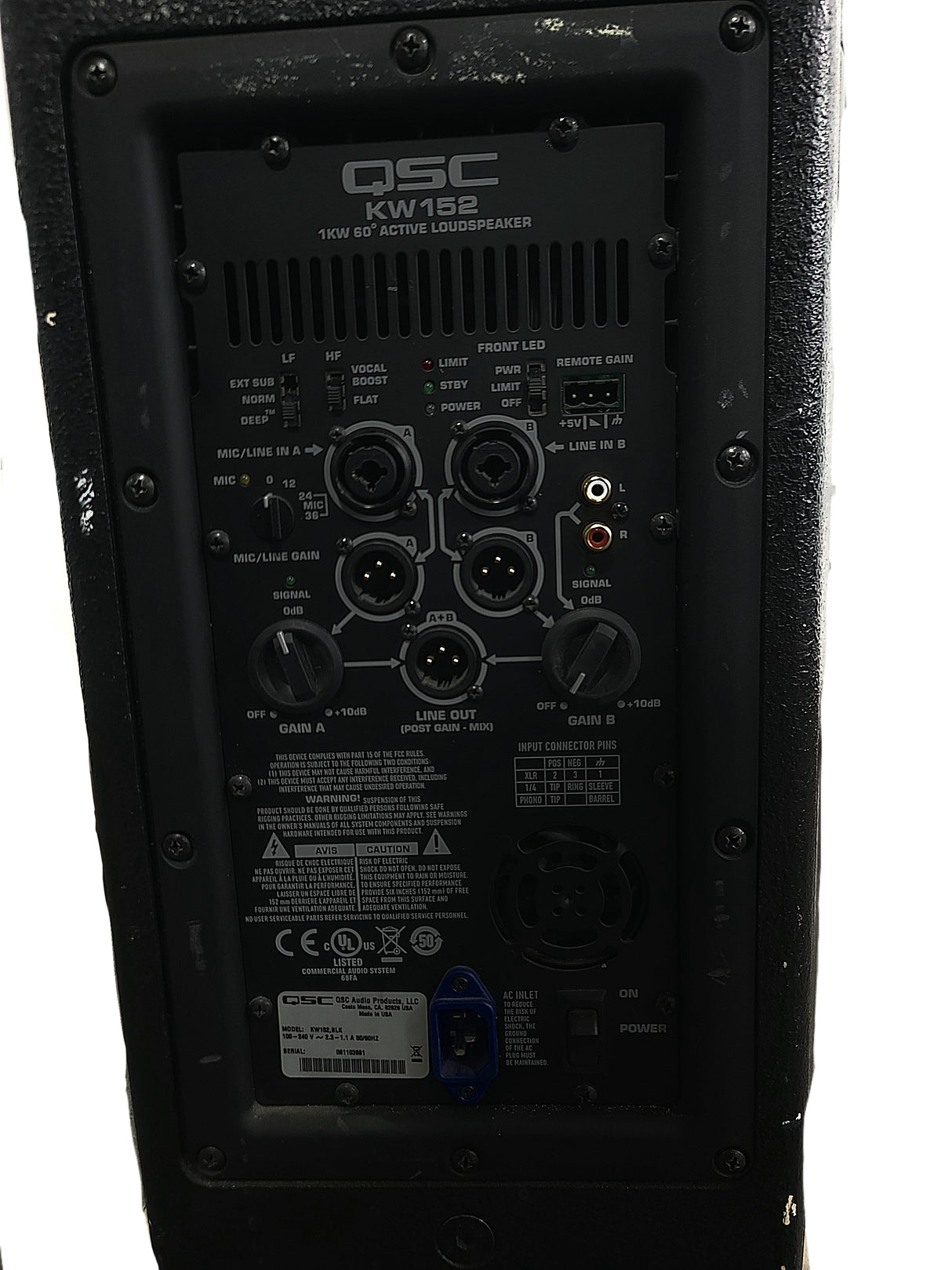 QSC KW152 15" Powered Speaker