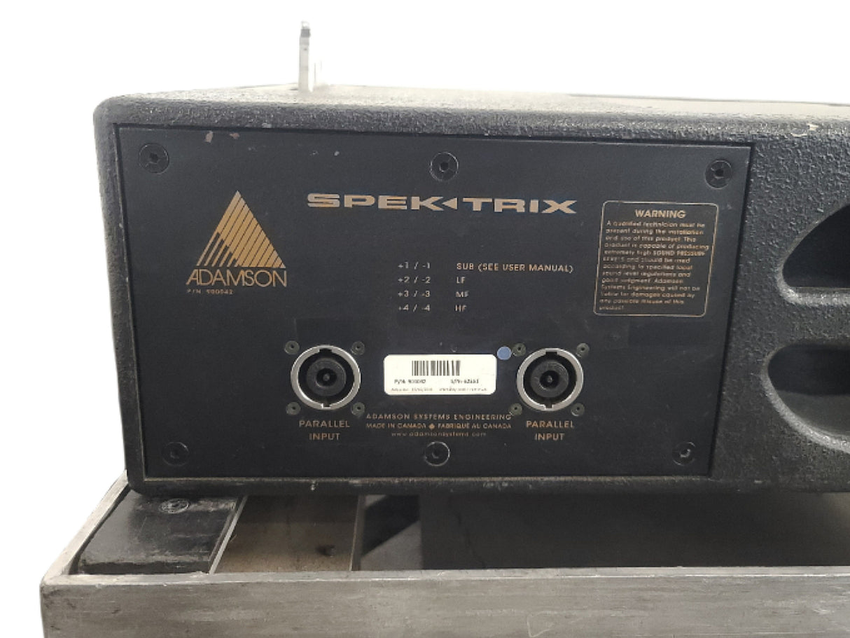 Adamson SpekTrix 3-way Passive Loudspeaker w/ Dolly & Cover