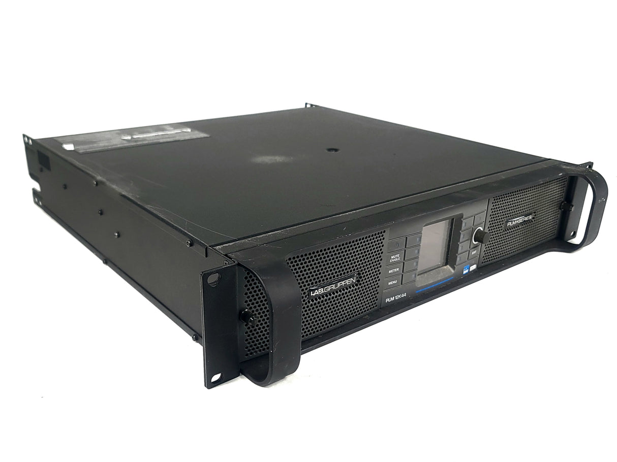 Lab Gruppen PLM5K44 BP 5,000 Watt Amplifier w/ 4 Flexible Output Channels, Lake Digital Signal Processing and Digital Audio Networking for Touring Applications