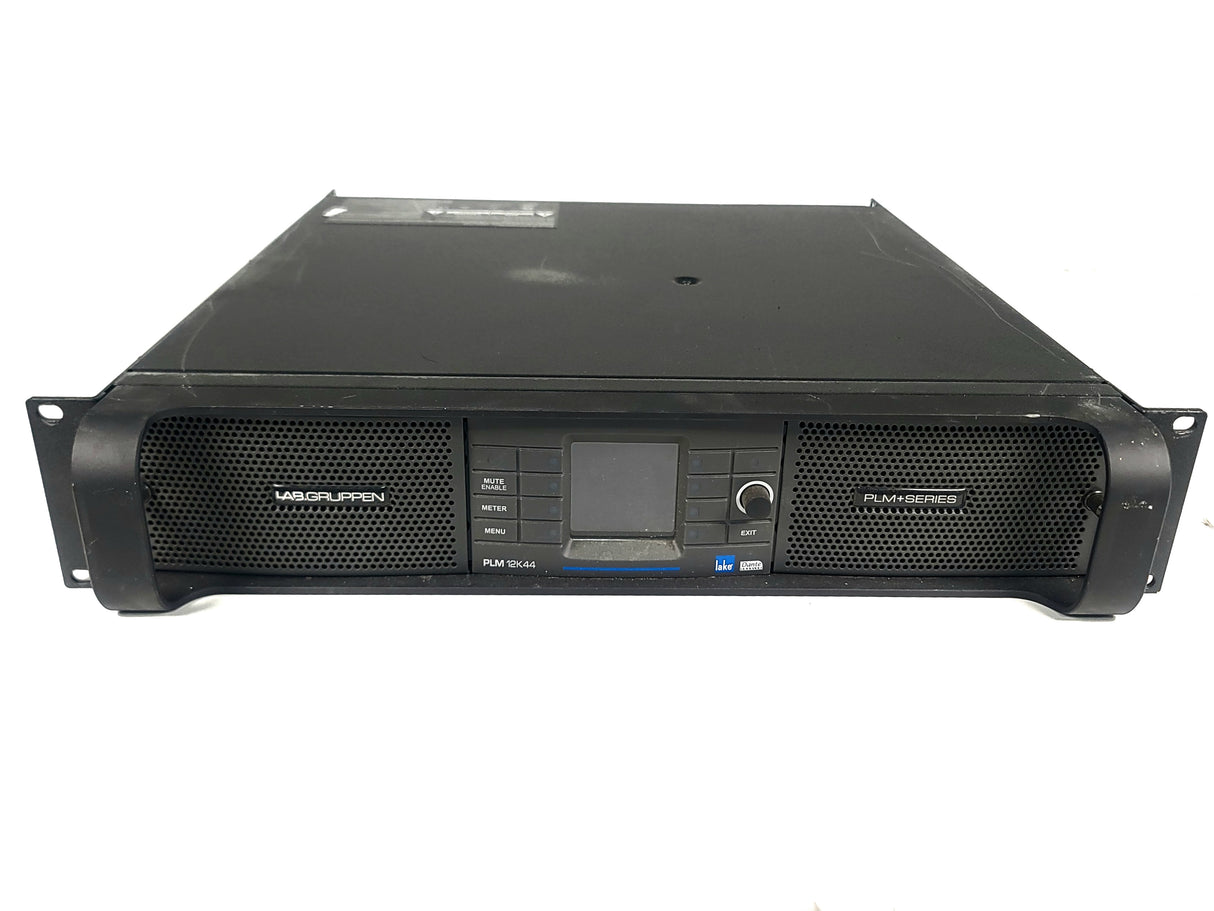 Lab Gruppen PLM5K44 BP 5,000 Watt Amplifier w/ 4 Flexible Output Channels, Lake Digital Signal Processing and Digital Audio Networking for Touring Applications