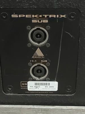 Adamson SpekTrix Dual 18" Compact Passive Sub-Bass w/ Wheeled Dolly