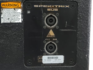 Adamson SpekTrix Dual 18" Compact Passive Sub-Bass w/ Rigging Frame