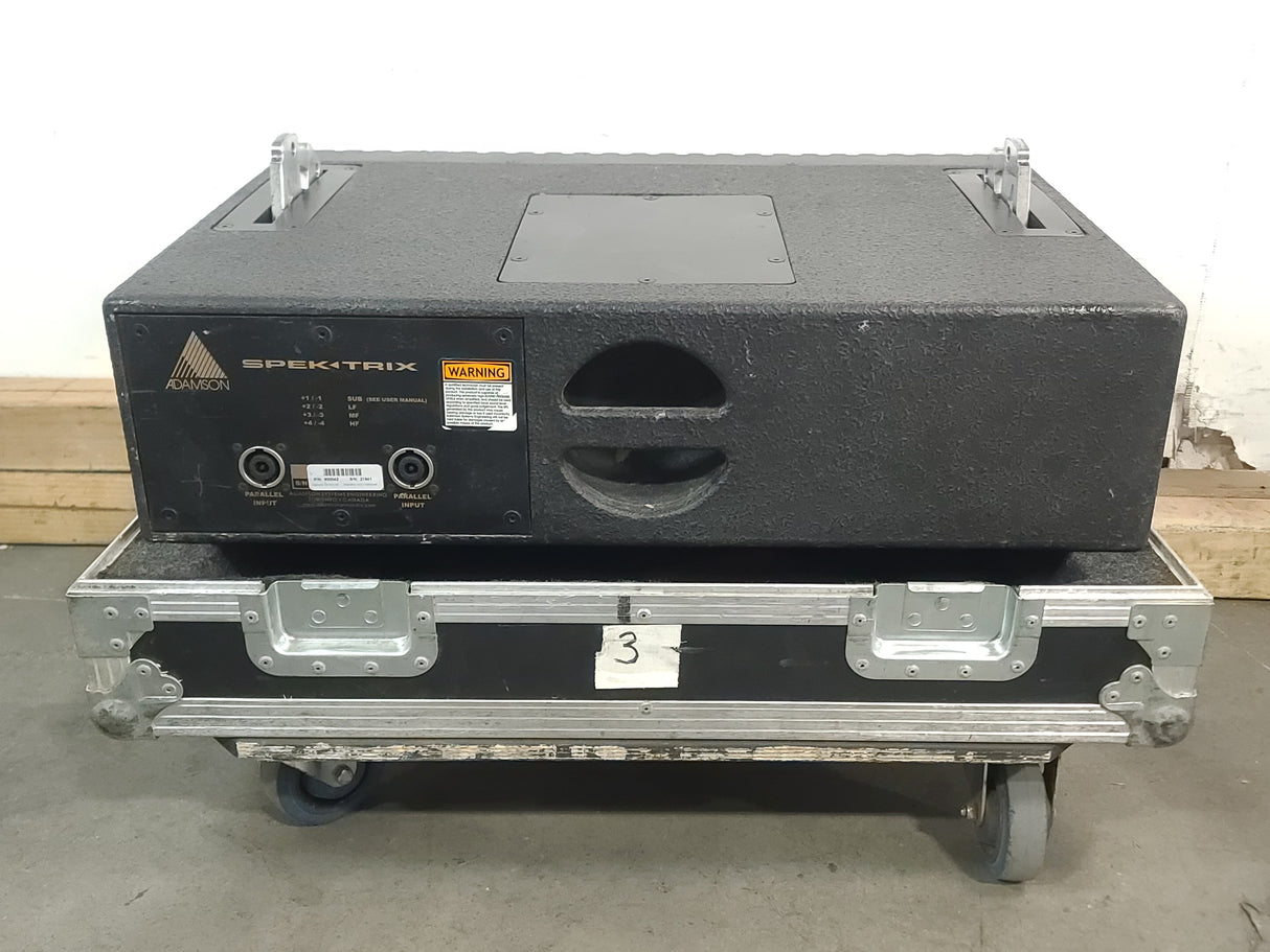 Adamson SpekTrix 3-way Passive Loudspeaker in Wheeled Road Case