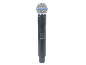Shure UR2-H4 Handheld Wireless Transmitter (H4:518-578MHz) w/ BETA 58A Mic Capsule & Mic Clip in Soft Pouch