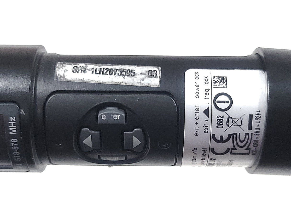 Shure UR2-H4 Handheld Wireless Transmitter (H4:518-578MHz) w/ BETA 58A Mic Capsule & Mic Clip in Soft Pouch