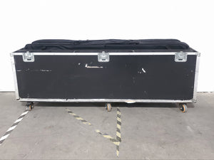 (2) TRT Transtech 1.9 LED iPoster Screens w/ Soft Carry Bags in Wheeled Road Case