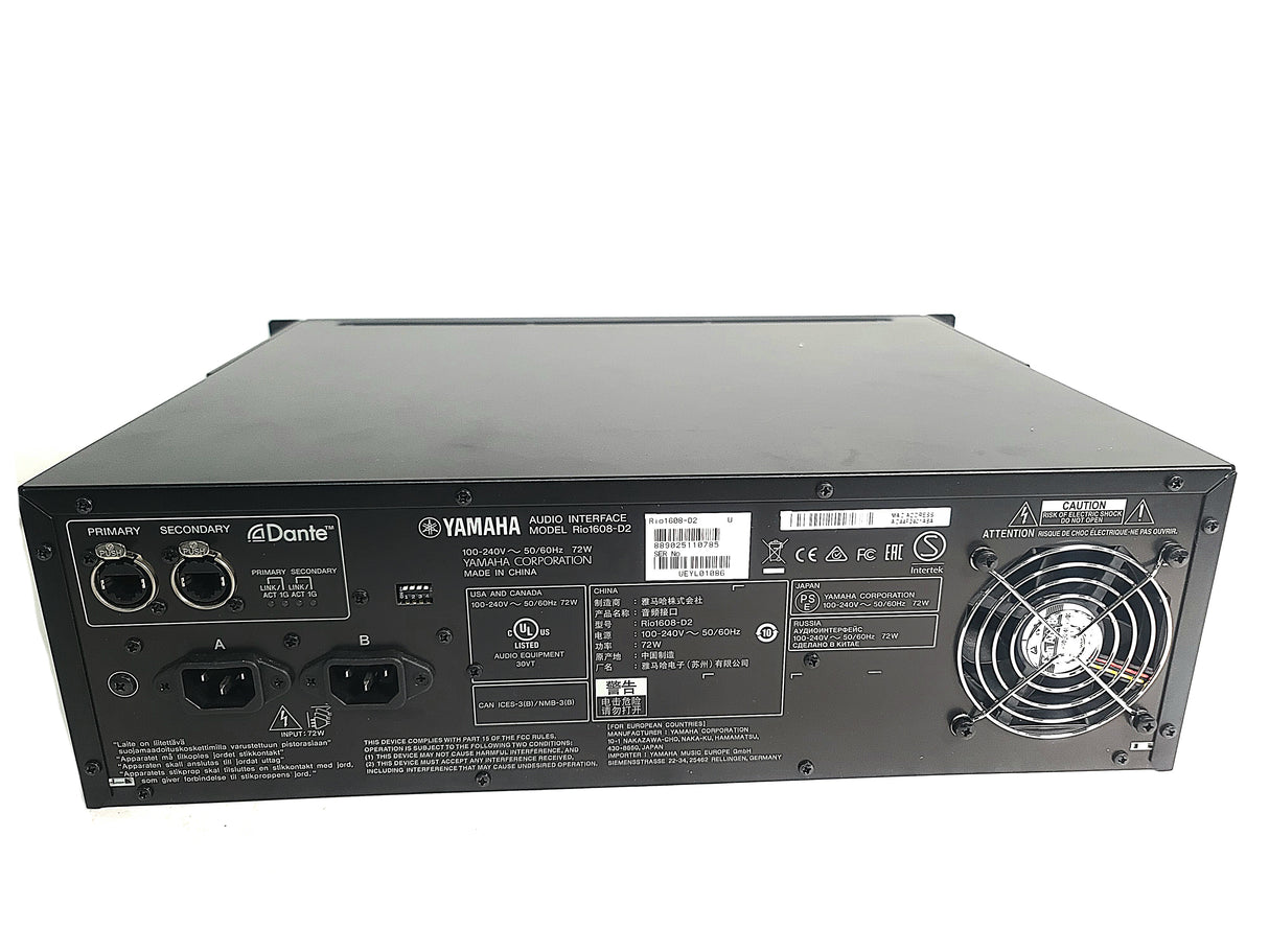 YAMAHA Rio1608-D2 Audio Interface In Original Box