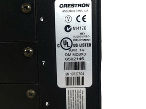Crestron DM-MD8X8 8x8 DigitalMedia Switcher