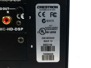 Crestron DM-MD8X8 8x8 DigitalMedia Switcher