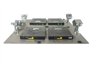 (12) Crestron DM-RMC-SCALER-S2 DigitalMedia 8G Single-Mode Fiber Receiver & Room Controller w/ (8) Mounting Brackets & (3) Mounting Panels