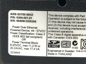 Axis Q1755 Network Security Camera