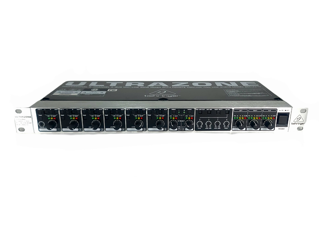 Behringer ZMX8210 UltraZone 8-Channel 3-Bus Mic/Line Zone Mixer