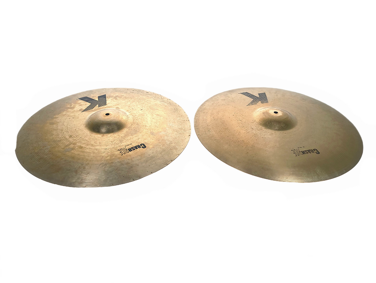 (2) Zildjian K20835 K Crash Rides in Carry Case