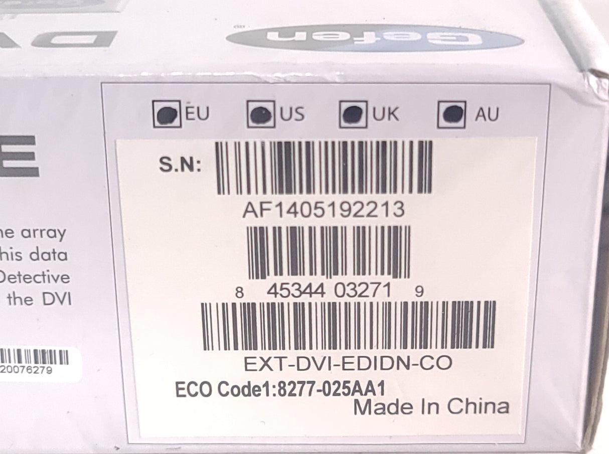 Gefen EXT-DVI-EDIDN-CO DVI Detective [BRAND NEW IN ORIGINAL BOX]