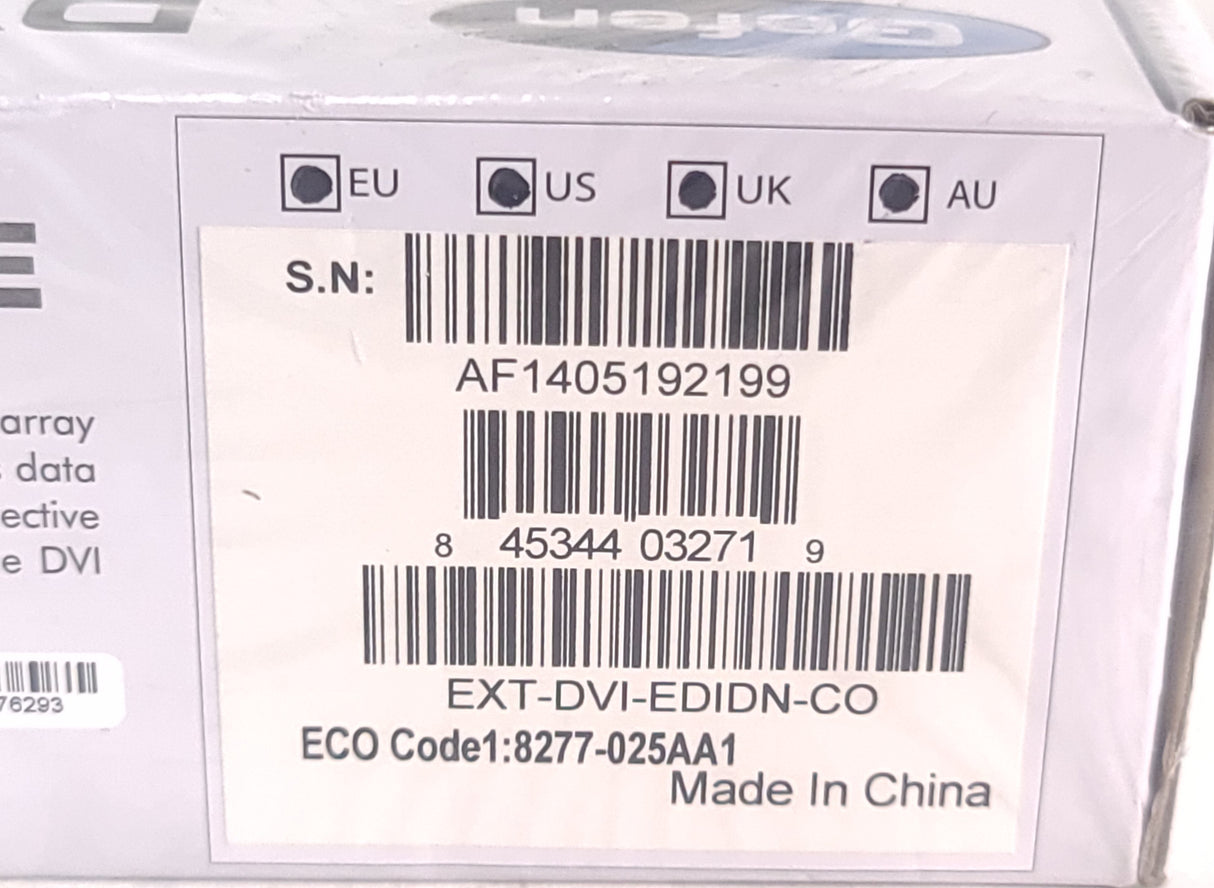 Gefen EXT-DVI-EDIDN-CO DVI Detective [BRAND NEW IN ORIGINAL BOX]