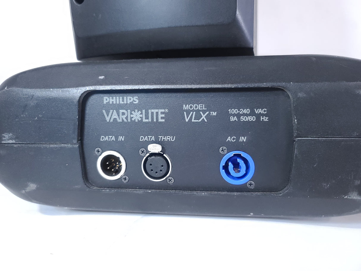 (2) Vari-Lite VLX Wash Moving Head Lights w/ (4) Mounting Brackets in Wheeled Road Case