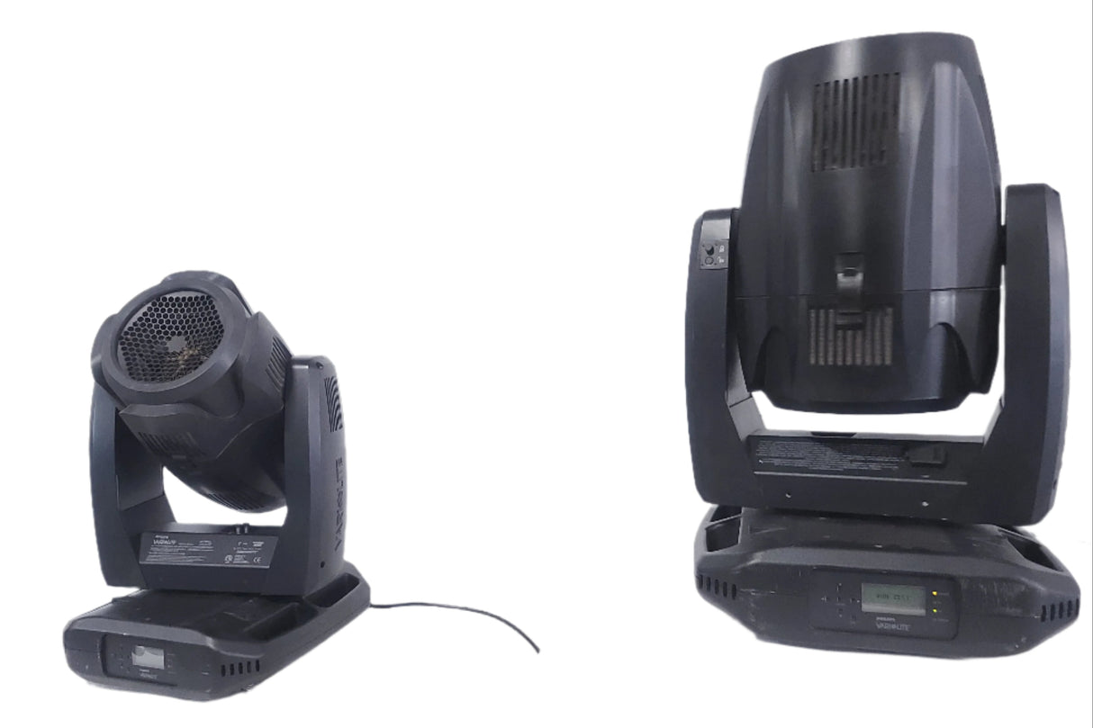 (2) Vari-Lite VLX Wash Moving Head Lights w/ (4) Mounting Brackets in Wheeled Road Case
