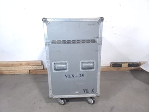 (2) Vari-Lite VLX Wash Moving Head Lights w/ (4) Mounting Brackets in Wheeled Road Case