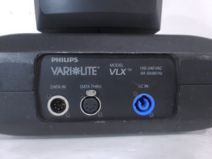 (2) Vari-Lite VLX Wash Moving Head Lights w/ (4) Mounting Brackets & (4) Mounting Clamp in Wheeled Road Case