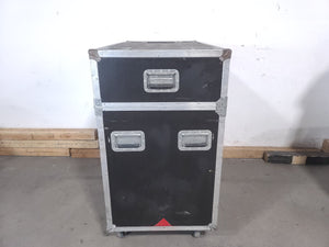 (2) Vari-Lite VLX Wash Moving Head Lights w/ (4) Mounting Brackets & (4) Mounting Clamp in Wheeled Road Case