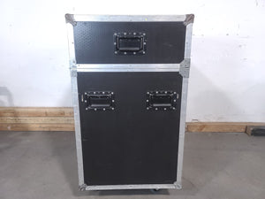 (2) Vari-Lite VLX Wash Moving Head Lights w/ (4) Mounting Brackets & (4) Mounting Clamp in Wheeled Road Case