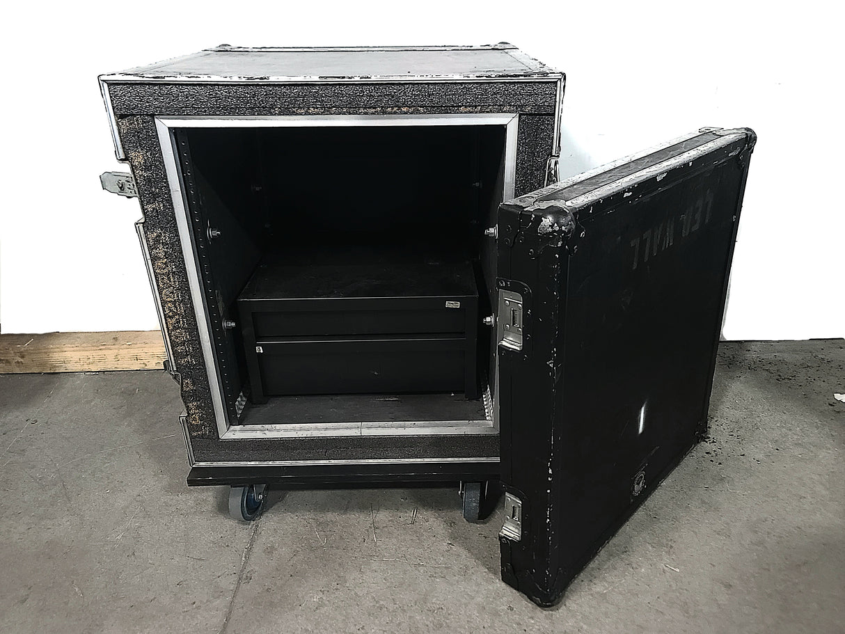 Armadillo 12RU Wheeled Rack Case w/ (2) Drawers