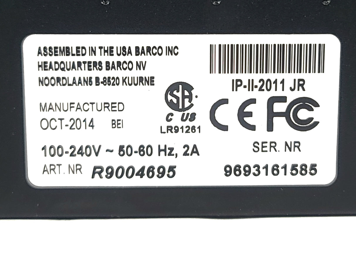 Barco Folsom R9004695 ImagePRO‑II Jr All‑in‑One Video Scaler, Scan Converter & Switcher