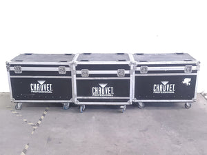 (24 Panels) Chauvet PVP S5 LED Video Wall w/ Ethercons & Jumper Cables in Wheeled Road Case