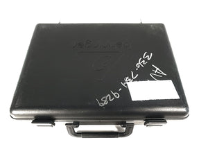 (3) Behringer XM1800S Wired Microphones w/ (3) Microphone Clips in Hard Carry Case
