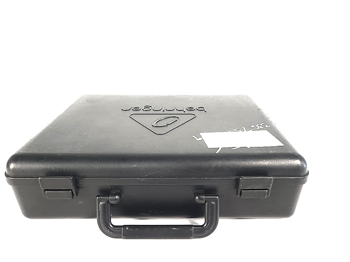 (3) Behringer XM1800S Wired Microphones w/ (3) Microphone Clips in Hard Carry Case