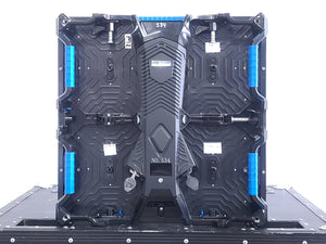 (120) Refresh LED 3.9mm 500x500 Indoor LED VIdeo Wall Panels w/ Cables & Hardware in (17) Wheeled Road Cases