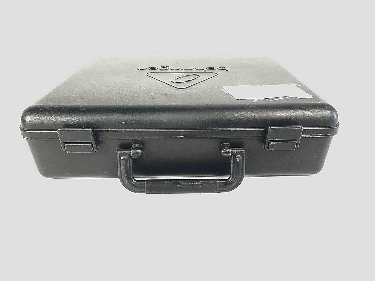 (3) Behringer XM1800S Wired Microphones w/ (3) Microphone Clips in Hard Carry Case