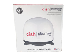 (2) Dish Dual Playmaker PL-8035 Automatic Satellite TV Antenna (Black Dome) and (2) Dish Winegard PA-6002 Pathway X2 TV Antennas (Gray Dome)