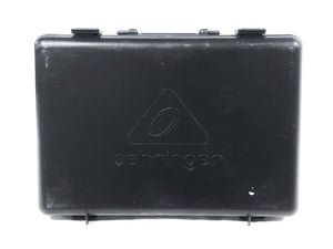 (3) Behringer XM1800S Wired Microphones (BAD RATTLING) w/ (3) Microphone Clips in Hard Carry Case