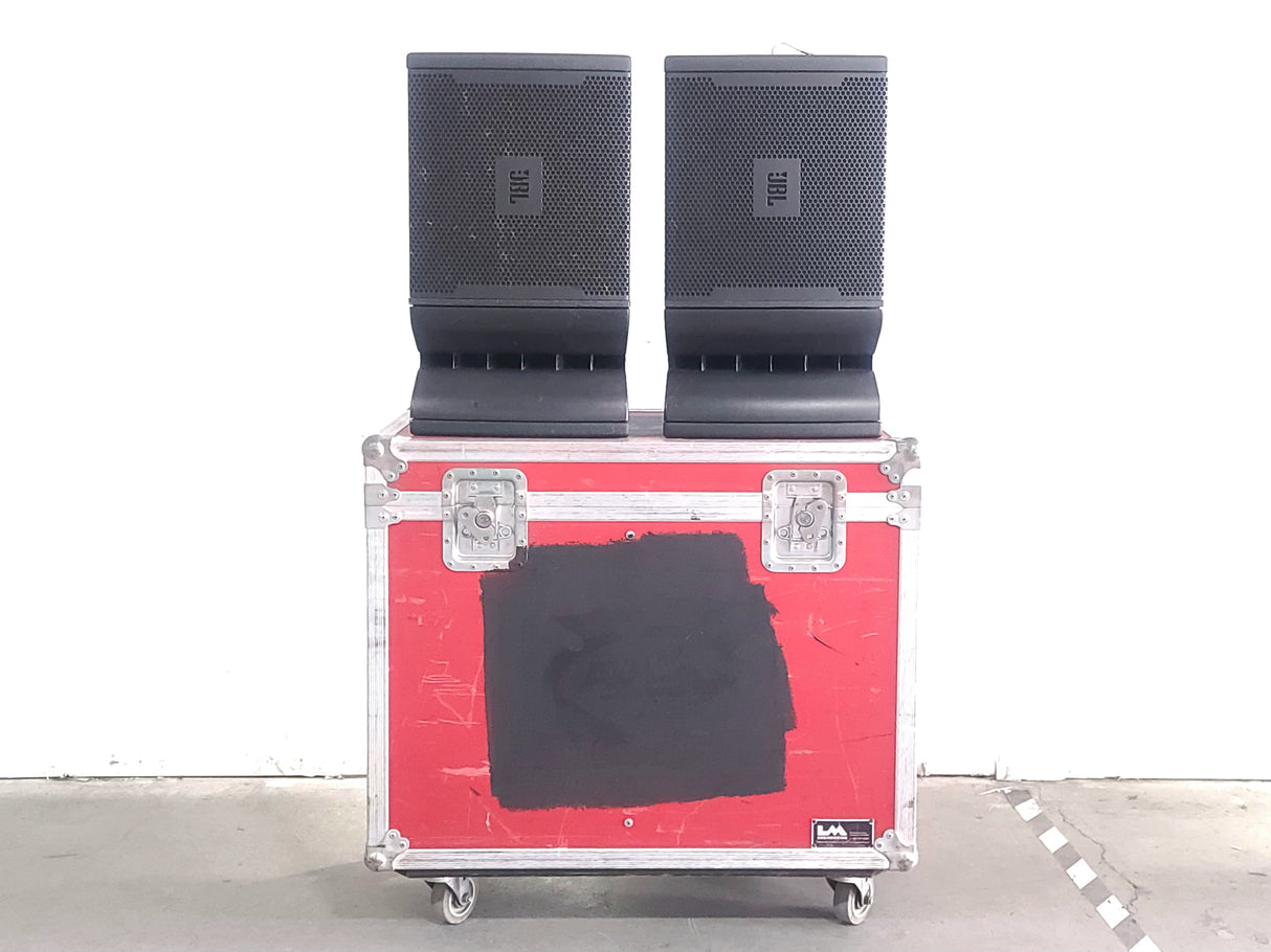 (2) JBL VRX932LA 12" Two-Way Line-Array System in LM Engineering Wheeled Road Case