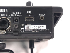 Allen & Heath ME1 Mixer w/ Mounting Bracket, Stand, & PSU Cable