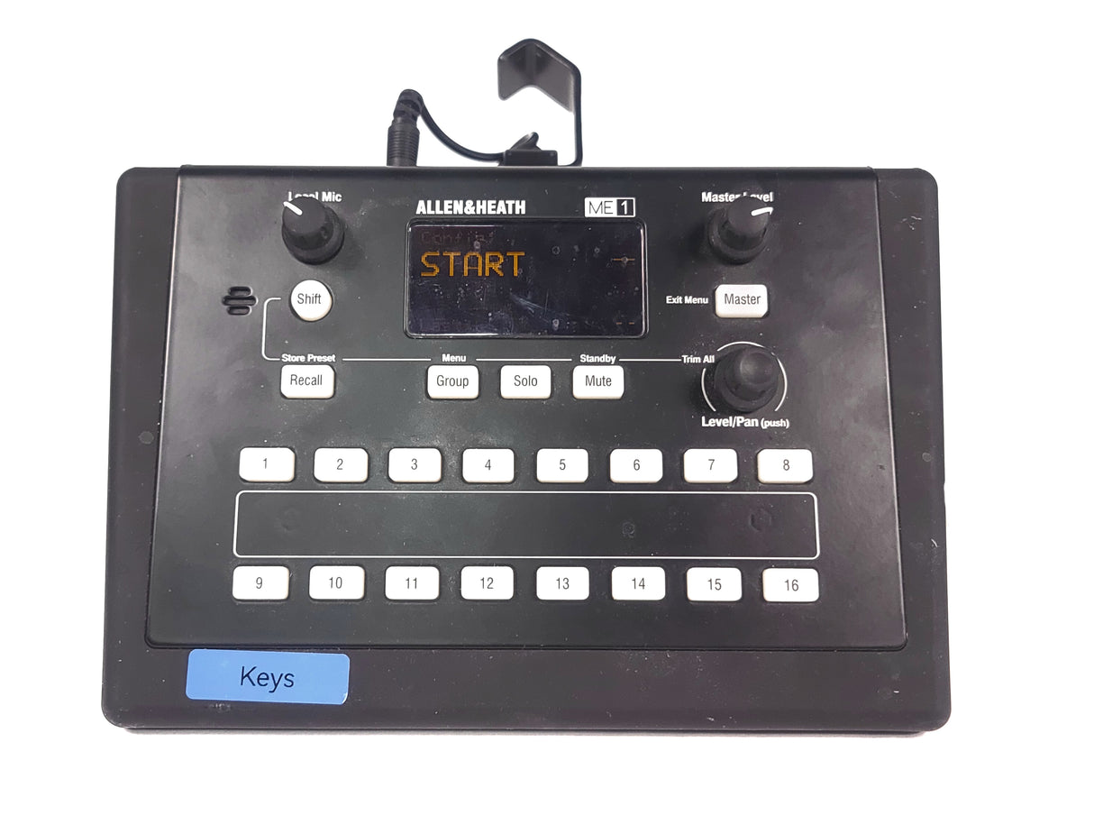 Allen & Heath ME1X Mixer w/ Mounting Bracket, Stand, & PSU Cable