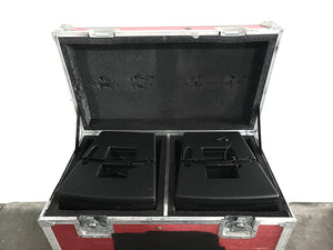 (2) JBL VRX932LA 12" Two-Way Line-Array System in LM Engineering Wheeled Road Case