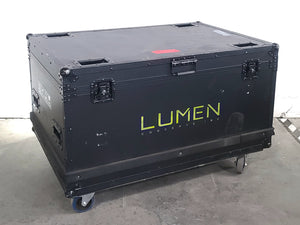 (60) Lumen Concept (500x1000) & (60) (500x500) 3.91 Outdoor IP65 LED Wall Panels (4500 NITS) w/ Accessories in (19) Wheeled Road Cases
